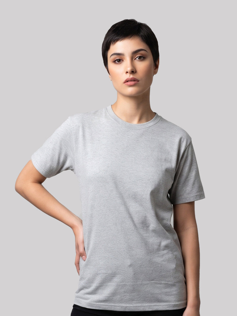 Athletic heather unisex cotton-blend blank t-shirt, 160 GSM