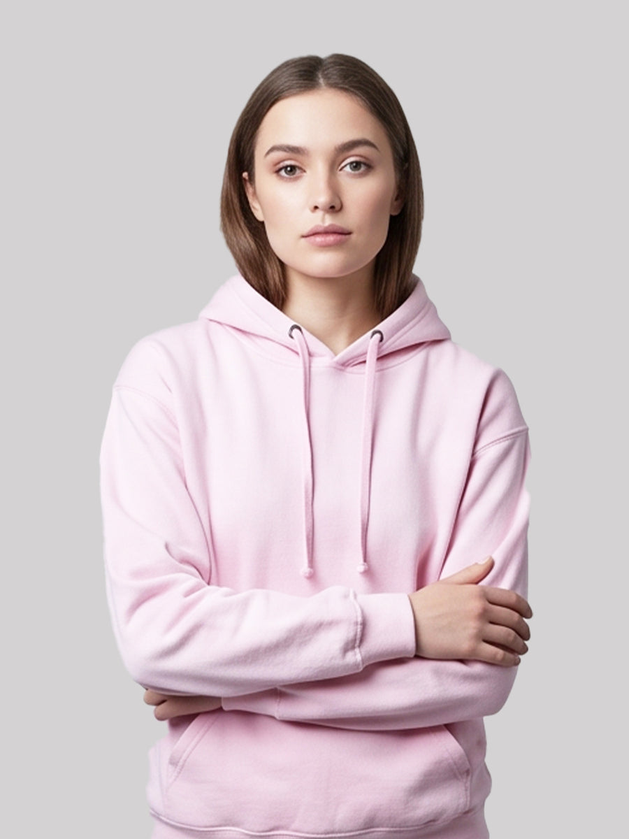 Light Pink Fleece Hoodie | Unisex Pullover